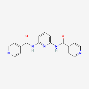 molecular formula C17H13N5O2 B5724471 N,N'-2,6-pyridinediyldiisonicotinamide 
