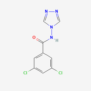 molecular formula C9H6Cl2N4O B5724477 3,5-dichloro-N-4H-1,2,4-triazol-4-ylbenzamide 