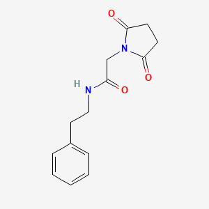 molecular formula C14H16N2O3 B5724483 2-(2,5-dioxo-1-pyrrolidinyl)-N-(2-phenylethyl)acetamide 