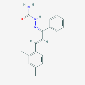 molecular formula C18H19N3O B5724486 3-(2,4-dimethylphenyl)-1-phenyl-2-propen-1-one semicarbazone 