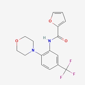 molecular formula C16H15F3N2O3 B5724497 N-[2-(4-morpholinyl)-5-(trifluoromethyl)phenyl]-2-furamide 