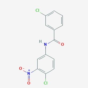 molecular formula C13H8Cl2N2O3 B5724499 3-chloro-N-(4-chloro-3-nitrophenyl)benzamide 