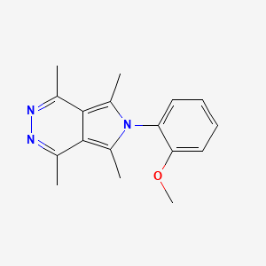 molecular formula C17H19N3O B5724553 6-(2-methoxyphenyl)-1,4,5,7-tetramethyl-6H-pyrrolo[3,4-d]pyridazine 