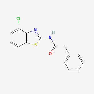 molecular formula C15H11ClN2OS B5724591 N-(4-chloro-1,3-benzothiazol-2-yl)-2-phenylacetamide 