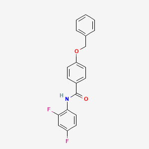 molecular formula C20H15F2NO2 B5724607 4-(benzyloxy)-N-(2,4-difluorophenyl)benzamide 