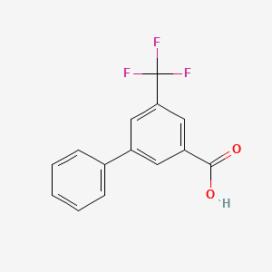 molecular formula C14H9F3O2 B572462 3-苯基-5-三氟甲基苯甲酸 CAS No. 1214343-03-9