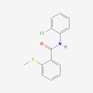 molecular formula C14H12ClNOS B5724621 N-(2-chlorophenyl)-2-(methylthio)benzamide 