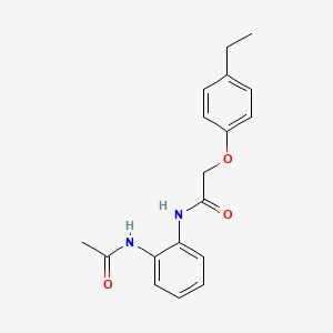 molecular formula C18H20N2O3 B5724653 N-[2-(acetylamino)phenyl]-2-(4-ethylphenoxy)acetamide 