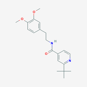 2-tert-butyl-N-[2-(3,4-dimethoxyphenyl)ethyl]isonicotinamide
