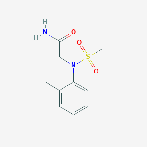 molecular formula C10H14N2O3S B5724689 N~2~-(2-methylphenyl)-N~2~-(methylsulfonyl)glycinamide 