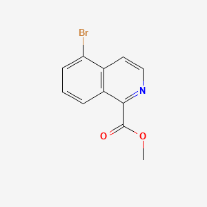 molecular formula C11H8BrNO2 B572473 5-溴异喹啉-1-甲酸甲酯 CAS No. 1330750-67-8