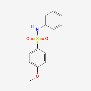 molecular formula C14H15NO3S B5724745 4-methoxy-N-(2-methylphenyl)benzenesulfonamide 