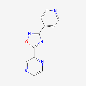 2-(3-pyridin-4-yl-1,2,4-oxadiazol-5-yl)pyrazine