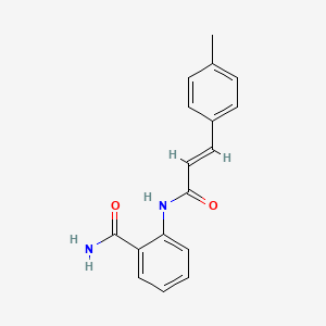 molecular formula C17H16N2O2 B5724758 2-{[3-(4-methylphenyl)acryloyl]amino}benzamide CAS No. 188544-10-7