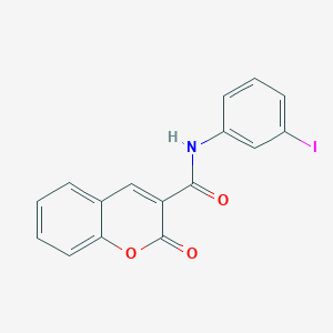 molecular formula C16H10INO3 B5724767 N-(3-iodophenyl)-2-oxo-2H-chromene-3-carboxamide 