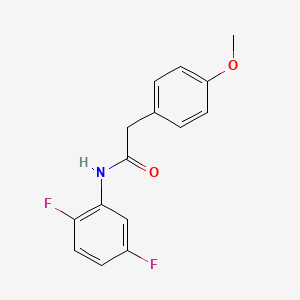 molecular formula C15H13F2NO2 B5724776 N-(2,5-difluorophenyl)-2-(4-methoxyphenyl)acetamide 