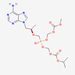 molecular formula C17H26N5O10P B572479 Unii-9Q091VD8H6 CAS No. 1246812-43-0