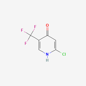 molecular formula C6H3ClF3NO B572481 2-Chloro-5-(trifluoromethyl)pyridin-4-ol CAS No. 1211541-22-8