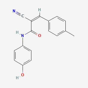 2-cyano-N-(4-hydroxyphenyl)-3-(4-methylphenyl)acrylamide