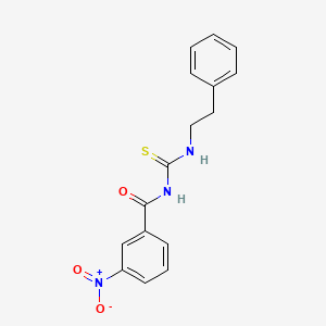 3-nitro-N-(2-phenylethylcarbamothioyl)benzamide