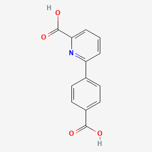 molecular formula C13H9NO4 B572486 6-(4-Carboxyphenyl)picolinic acid CAS No. 1261948-89-3