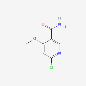 6-Chloro-4-methoxynicotinamide