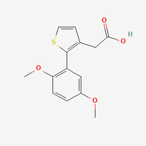 molecular formula C14H14O4S B5724883 [2-(2,5-dimethoxyphenyl)-3-thienyl]acetic acid 