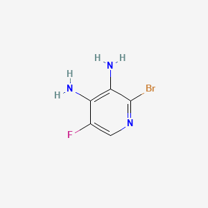 2-Bromo-5-fluoropyridine-3,4-diamine