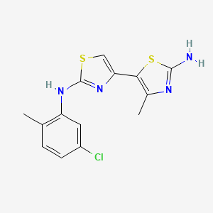 molecular formula C14H13ClN4S2 B5724897 N~2~-(5-chloro-2-methylphenyl)-4'-methyl-4,5'-bi-1,3-thiazole-2,2'-diamine 