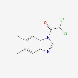 molecular formula C11H10Cl2N2O B5724924 1-(dichloroacetyl)-5,6-dimethyl-1H-benzimidazole 