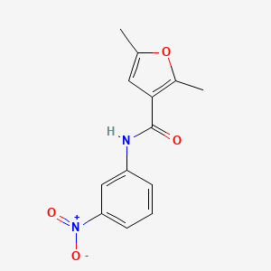 molecular formula C13H12N2O4 B5724961 2,5-dimethyl-N-(3-nitrophenyl)-3-furamide 