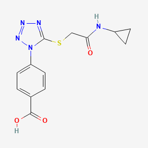 4-(5-{[2-(cyclopropylamino)-2-oxoethyl]thio}-1H-tetrazol-1-yl)benzoic acid