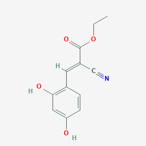 ethyl 2-cyano-3-(2,4-dihydroxyphenyl)acrylate