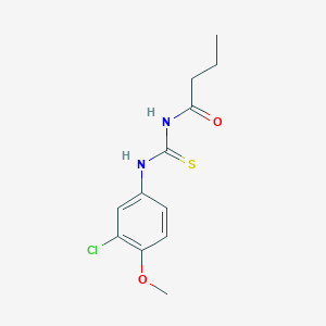 N-{[(3-chloro-4-methoxyphenyl)amino]carbonothioyl}butanamide