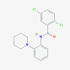 2,5-dichloro-N-[2-(1-piperidinyl)phenyl]benzamide