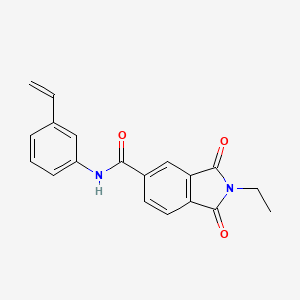 2-ethyl-1,3-dioxo-N-(3-vinylphenyl)-5-isoindolinecarboxamide