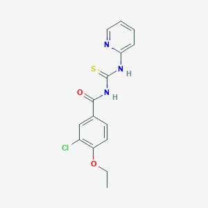 3-chloro-4-ethoxy-N-[(2-pyridinylamino)carbonothioyl]benzamide