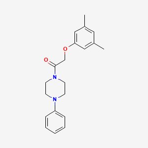 B5725058 1-[(3,5-dimethylphenoxy)acetyl]-4-phenylpiperazine CAS No. 5687-88-7