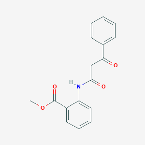 molecular formula C17H15NO4 B5725086 methyl 2-[(3-oxo-3-phenylpropanoyl)amino]benzoate 