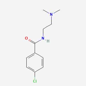 molecular formula C11H15ClN2O B5725123 4-氯-N-[2-(二甲氨基)乙基]苯甲酰胺 