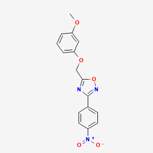 5-[(3-methoxyphenoxy)methyl]-3-(4-nitrophenyl)-1,2,4-oxadiazole