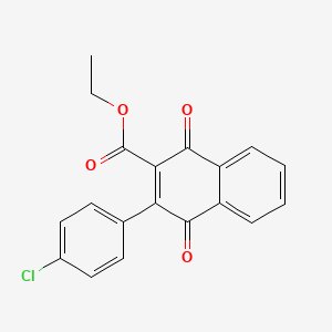 molecular formula C19H13ClO4 B5725158 ethyl 3-(4-chlorophenyl)-1,4-dioxo-1,4-dihydro-2-naphthalenecarboxylate 