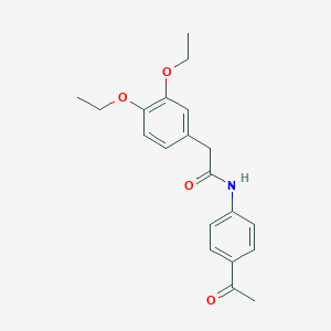 N-(4-acetylphenyl)-2-(3,4-diethoxyphenyl)acetamide