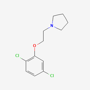 molecular formula C12H15Cl2NO B5725180 1-[2-(2,5-dichlorophenoxy)ethyl]pyrrolidine 