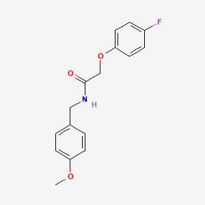 molecular formula C16H16FNO3 B5725191 2-(4-fluorophenoxy)-N-(4-methoxybenzyl)acetamide 