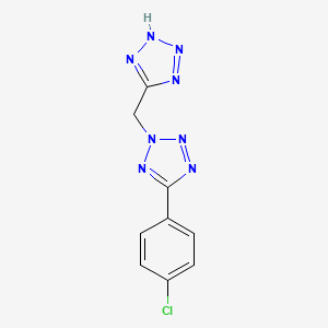 5-{[5-(4-chlorophenyl)-2H-tetrazol-2-yl]methyl}-1H-tetrazole