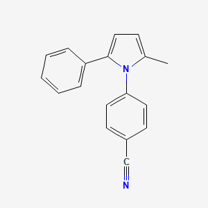 molecular formula C18H14N2 B5725211 4-(2-methyl-5-phenyl-1H-pyrrol-1-yl)benzonitrile 