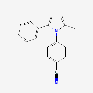 molecular formula C18H14N2 B5725211 4-(2-甲基-5-苯基-1H-吡咯-1-基)苯甲腈 