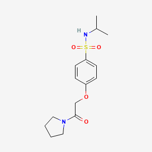 N-isopropyl-4-[2-oxo-2-(1-pyrrolidinyl)ethoxy]benzenesulfonamide