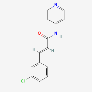 molecular formula C14H11ClN2O B5725219 3-(3-chlorophenyl)-N-4-pyridinylacrylamide 
